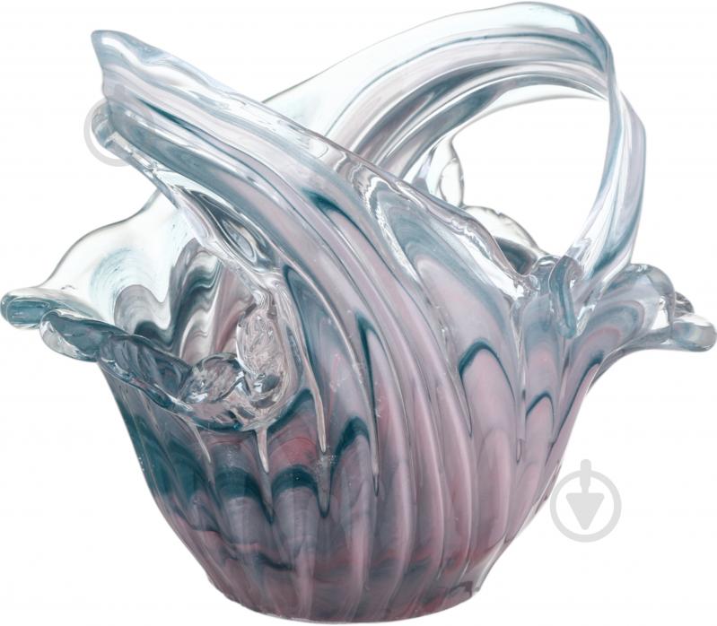 Ваза стеклянная Antonio Tammaro Abbraccio D30 H25 25 см голубая с розовым CNT8011-256 - фото 1 Ваза стеклянная Antonio Tammaro Abbraccio D30 H25 25 см голубая с розовым CNT8011-256 - фото 1