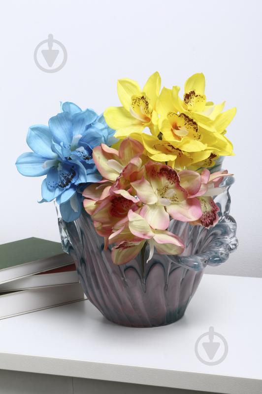 Ваза стеклянная Antonio Tammaro Abbraccio D30 H25 25 см голубая с розовым CNT8011-256 - фото 5 Ваза стеклянная Antonio Tammaro Abbraccio D30 H25 25 см голубая с розовым CNT8011-256 - фото 5