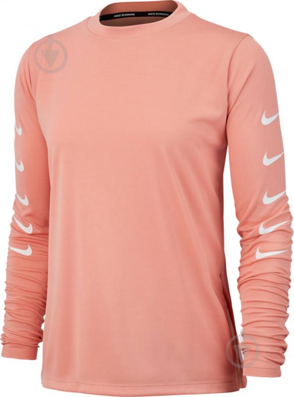 Футболка Nike W NK SWOOSH RUN TOP HZ CI9497-606 р.XS розовый - фото 1