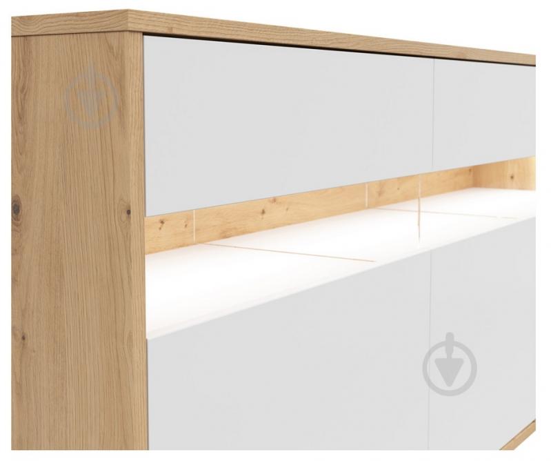 Комод BRW GAP 3д3ш 1900x850x450 мм білий/дуб артізан (S572-KOM3B3S-DASN/BI/RAL7021-FMIX70-KPL01) - фото 4 Комод BRW GAP 3д3ш 1900x850x450 мм білий/дуб артізан (S572-KOM3B3S-DASN/BI/RAL7021-FMIX70-KPL01) - фото 4