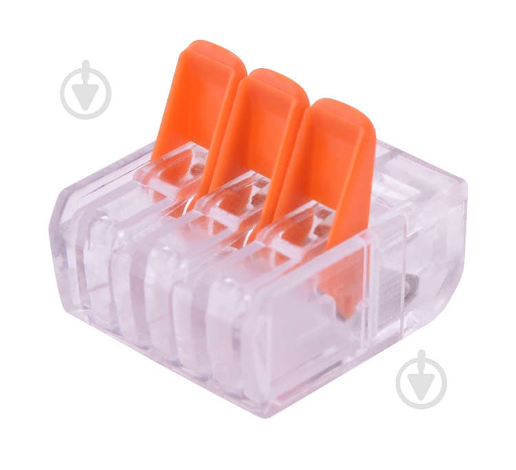 Колодка клемна E.NEXT e.lc.pro.aw.pl.3 5 шт. помаранчевий p0660105 - фото 2