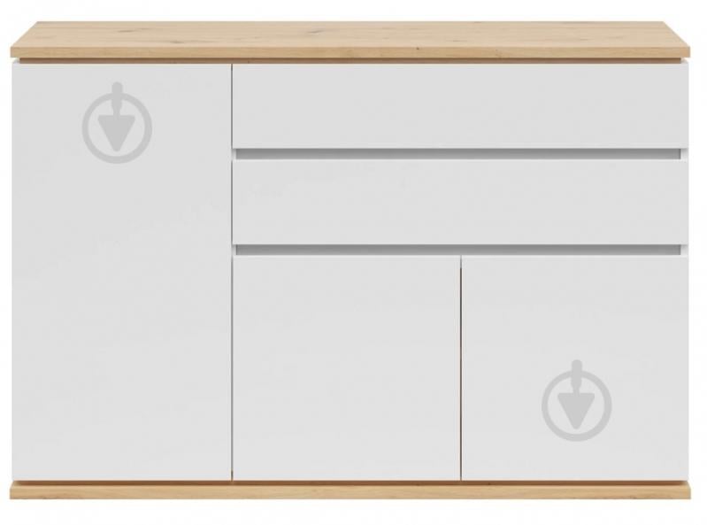 Комод BRW YAMAEL 3д2ш 1390x930x420 мм білий/дуб артізан (S570-KOM3D2S-BI/DASN) - фото 2 Комод BRW YAMAEL 3д2ш 1390x930x420 мм білий/дуб артізан (S570-KOM3D2S-BI/DASN) - фото 2