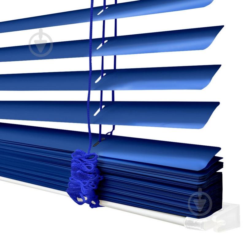 Жалюзі Rollotex алюмінієві горизонтальні з фіксацією 30х130 см сині глянцеві - фото 2