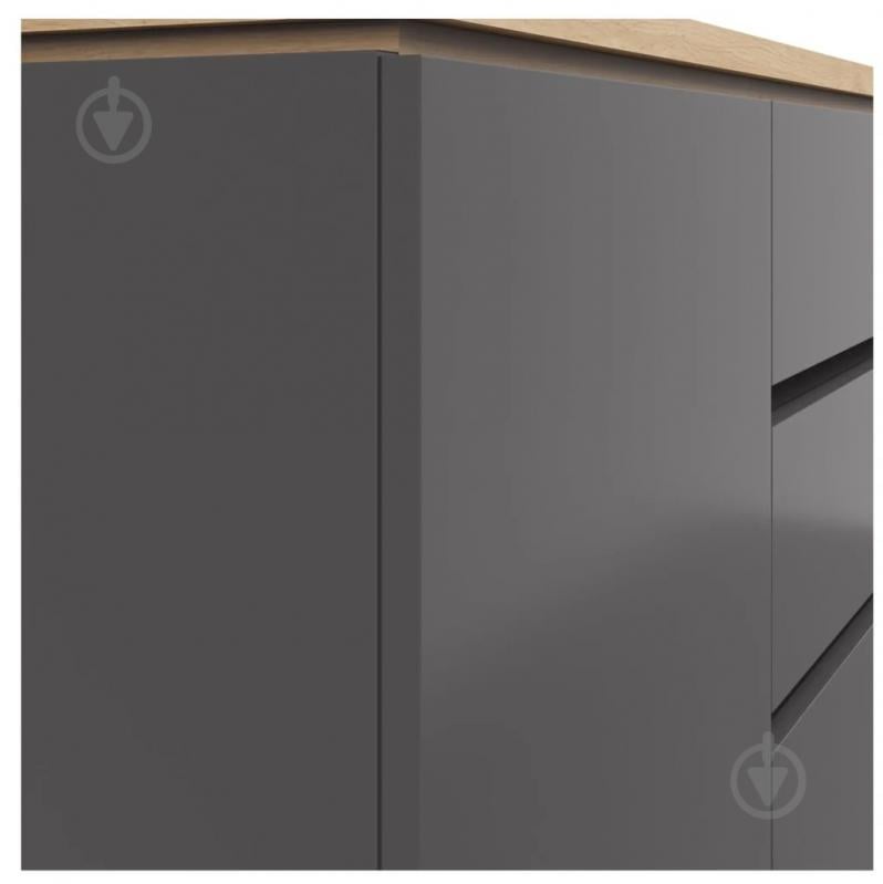 Комод BRW YAMAEL 3д2ш 1390x930x420 мм графіт/дуб артізан (S570-KOM3D2S-GF/DASN) - фото 2 Комод BRW YAMAEL 3д2ш 1390x930x420 мм графіт/дуб артізан (S570-KOM3D2S-GF/DASN) - фото 2