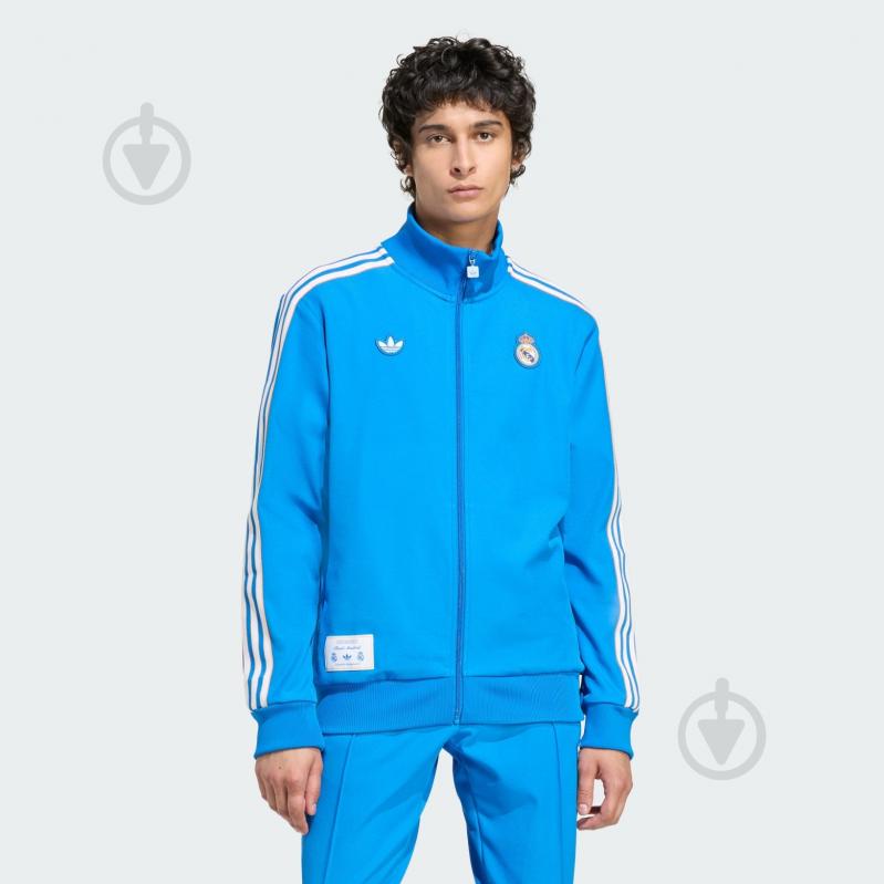 Олімпійка Adidas Real Icon Tt JN3058 р.XL блакитний - фото 1 Олімпійка Adidas Real Icon Tt JN3058 р.XL блакитний - фото 1