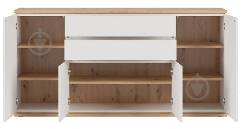 Комод BRW YAMAEL 4д2ш 1840x930x420 мм білий/дуб артізан (S570-KOM4D2S-BI/DASN) - фото 4 Комод BRW YAMAEL 4д2ш 1840x930x420 мм білий/дуб артізан (S570-KOM4D2S-BI/DASN) - фото 4