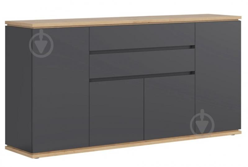 Комод BRW YAMAEL 4д2ш 1840x930x420 мм графіт/дуб артізан (S570-KOM4D2S-GF/DASN) - фото 1 Комод BRW YAMAEL 4д2ш 1840x930x420 мм графіт/дуб артізан (S570-KOM4D2S-GF/DASN) - фото 1