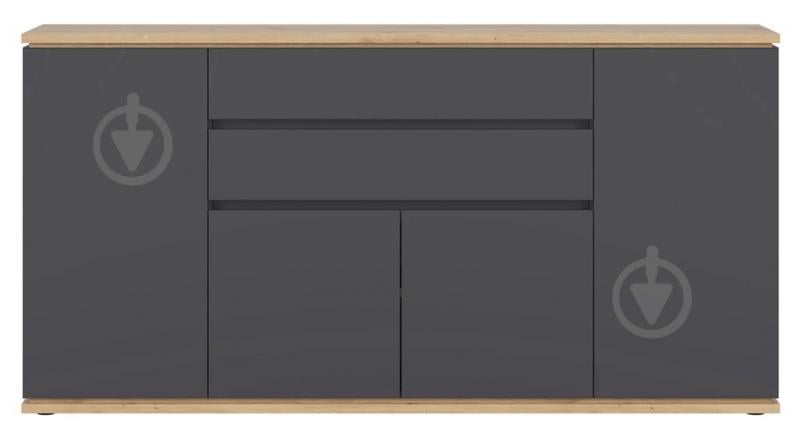 Комод BRW YAMAEL 4д2ш 1840x930x420 мм графіт/дуб артізан (S570-KOM4D2S-GF/DASN) - фото 2 Комод BRW YAMAEL 4д2ш 1840x930x420 мм графіт/дуб артізан (S570-KOM4D2S-GF/DASN) - фото 2