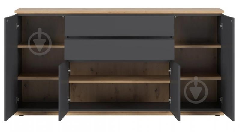 Комод BRW YAMAEL 4д2ш 1840x930x420 мм графіт/дуб артізан (S570-KOM4D2S-GF/DASN) - фото 4 Комод BRW YAMAEL 4д2ш 1840x930x420 мм графіт/дуб артізан (S570-KOM4D2S-GF/DASN) - фото 4