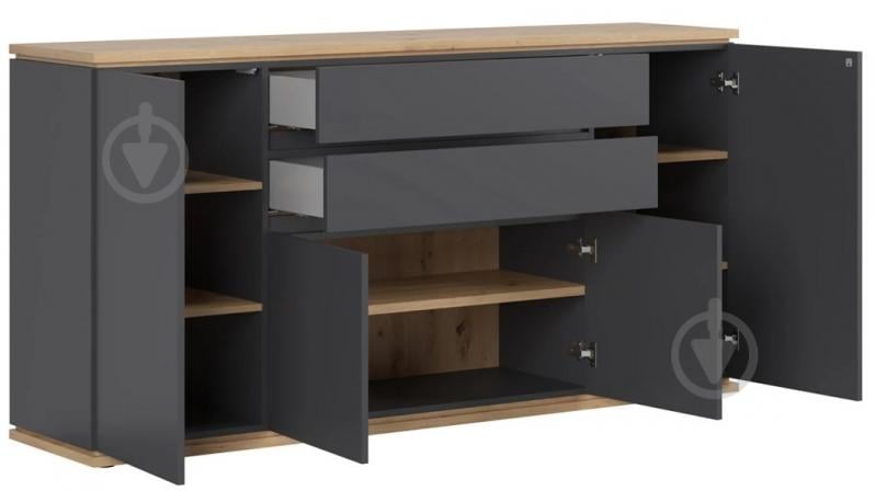 Комод BRW YAMAEL 4д2ш 1840x930x420 мм графіт/дуб артізан (S570-KOM4D2S-GF/DASN) - фото 5 Комод BRW YAMAEL 4д2ш 1840x930x420 мм графіт/дуб артізан (S570-KOM4D2S-GF/DASN) - фото 5