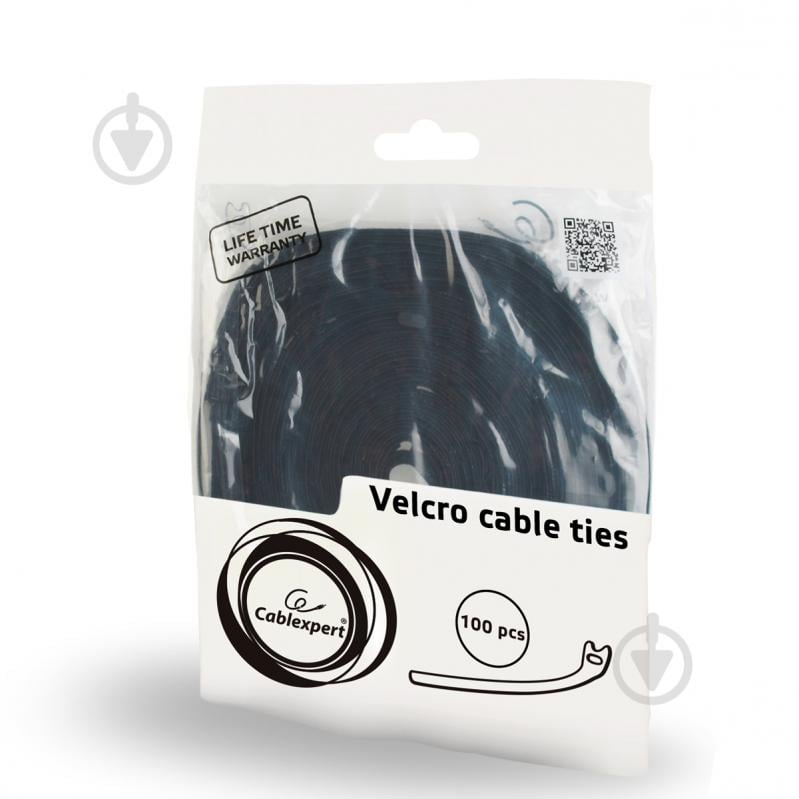 Хомут-липучка Cablexpert VT-210x12, 210 x 12 мм, 100 шт. чорний - фото 4 Хомут-липучка Cablexpert VT-210x12, 210 x 12 мм, 100 шт. чорний - фото 4