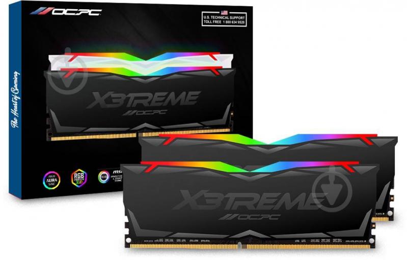 Оперативна пам'ять OCPC DDR4 SDRAM 64 GB (2x16GB) 3600 MHz (MMX3A2K64GD436C18) - фото 3