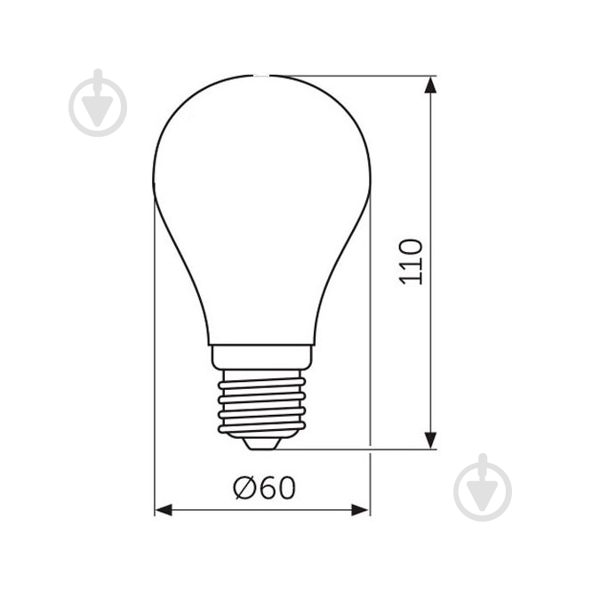 Лампа світлодіодна LED CONCEPT A 10 Вт A60 матова E27 220 В 4500 К - фото 2