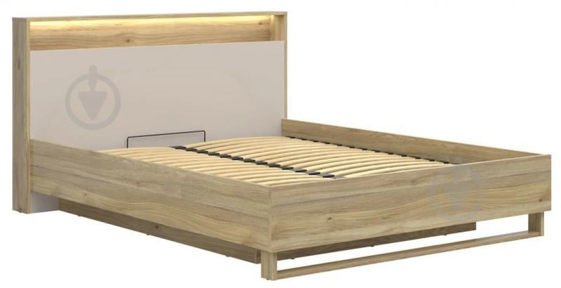 Кровать BRW 160 DALVA 160x200 см дуб маувелла/кашемир - фото 1 Кровать BRW 160 DALVA 160x200 см дуб маувелла/кашемир - фото 1