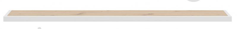 Полиця BRW GAP 1400x250x50 мм білий/дуб артізан (S572-POL-DASN/BI-FMIX70-KPL01) - фото 2 Полиця BRW GAP 1400x250x50 мм білий/дуб артізан (S572-POL-DASN/BI-FMIX70-KPL01) - фото 2