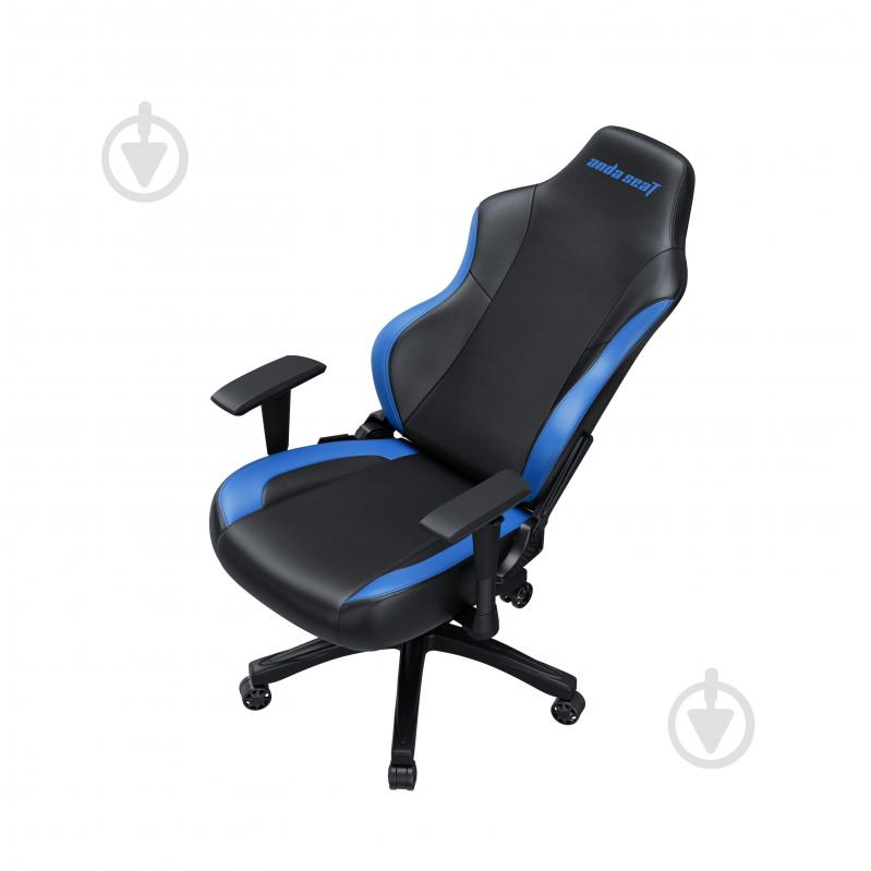 Кресло игровое Anda Seat Luna Color Size L Black/Blue PVC черно-голубой - фото 6