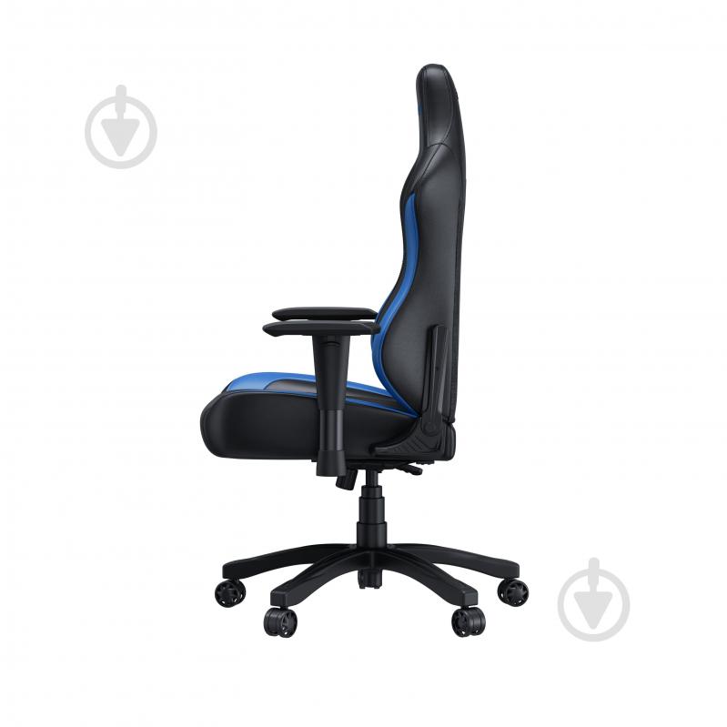 Кресло игровое Anda Seat Luna Color Size L Black/Blue PVC черно-голубой - фото 5