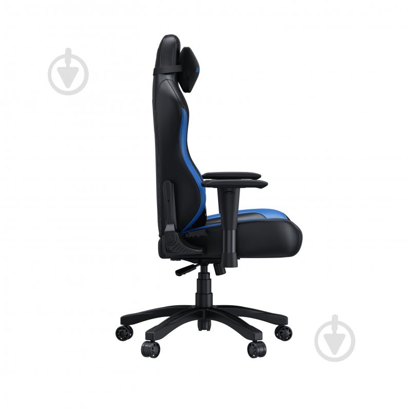 Кресло игровое Anda Seat Luna Color Size L Black/Blue PVC черно-голубой - фото 4