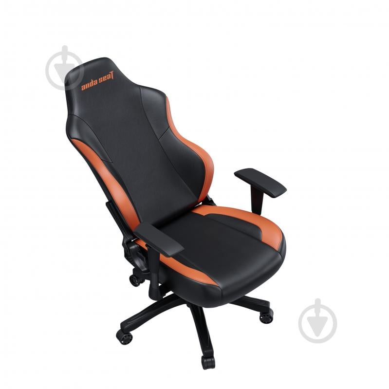 Кресло игровое Anda Seat Luna Color Size L Black/Orange PVC черно-оранжевый - фото 7