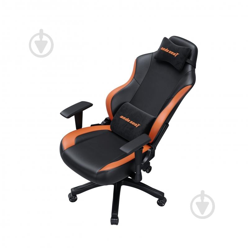 Кресло игровое Anda Seat Luna Color Size L Black/Orange PVC черно-оранжевый - фото 6