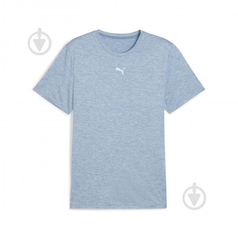 Футболка Puma TAD ESSENTIALS HEATHER CAT Tee (CF small cat) 52592034 р.S синій - фото 4 Футболка Puma TAD ESSENTIALS HEATHER CAT Tee (CF small cat) 52592034 р.S синій - фото 4