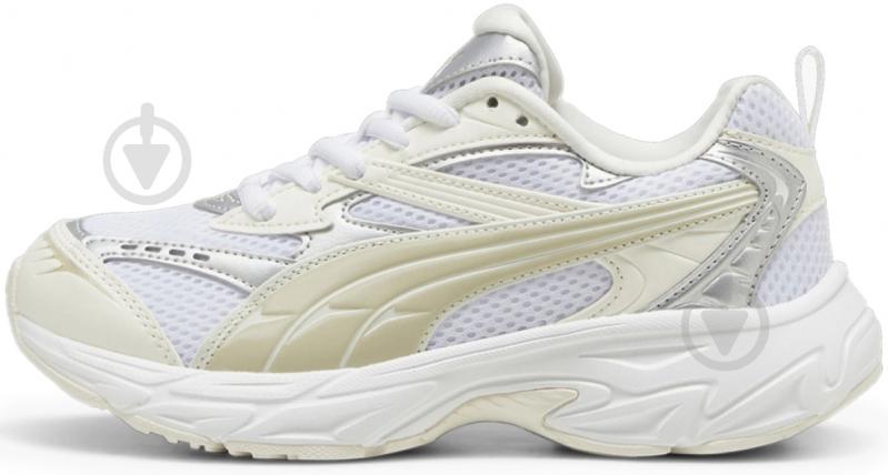 Кросівки жіночі демісезонні Puma PUMA MORPHIC METALLIC WNS 39729801 р.37,5 біло-жовті - фото 1