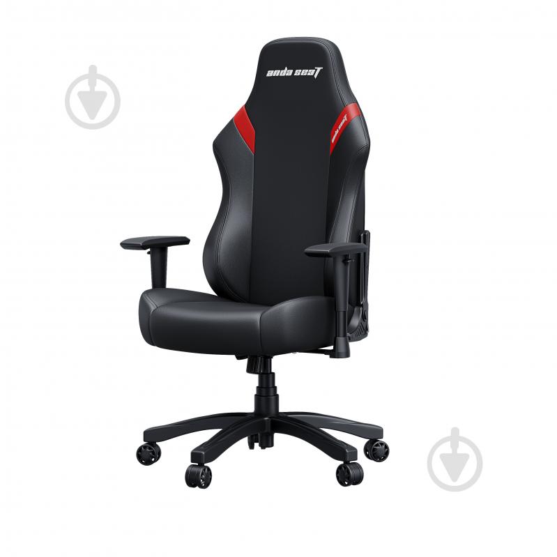 Кресло игровое Anda Seat Luna Color Size L Black/Red PVC черно-красный - фото 5