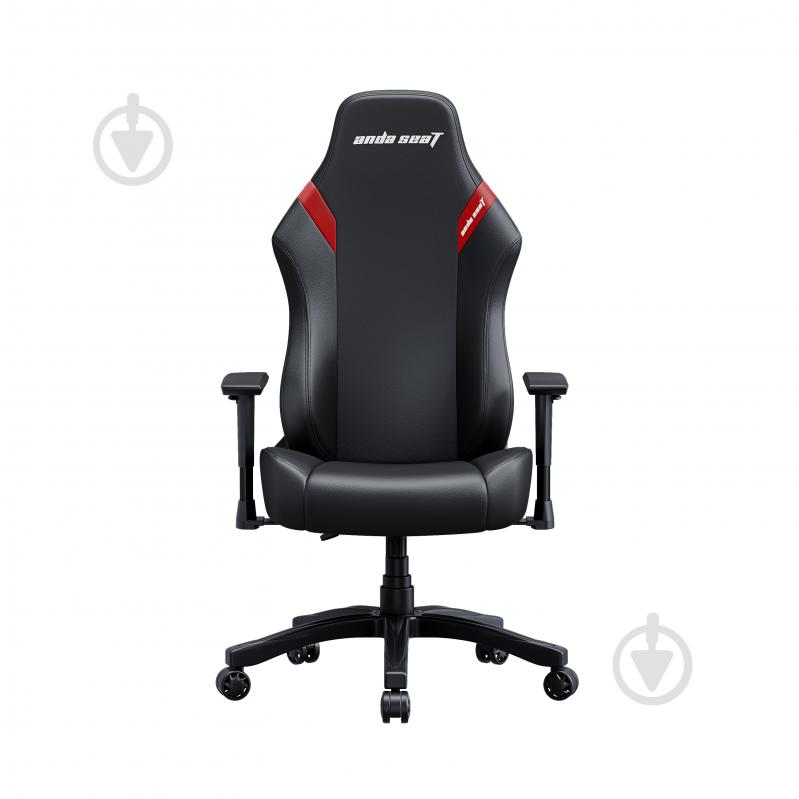 Кресло игровое Anda Seat Luna Color Size L Black/Red PVC черно-красный - фото 2