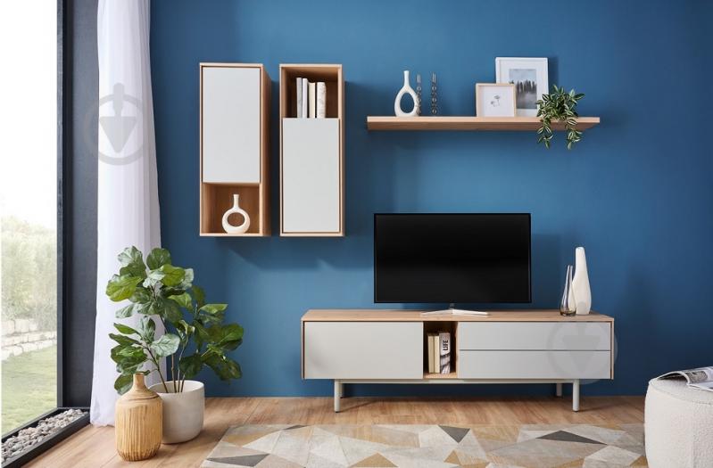 Стелаж BRW EMA 1д 1000х360х340 мм джексон горіх гікорі/світло-сірий (S593-SFW1D_A-ORJ/JSZ-FMIX70-KPL01) - фото 5 Стелаж BRW EMA 1д 1000х360х340 мм джексон горіх гікорі/світло-сірий (S593-SFW1D_A-ORJ/JSZ-FMIX70-KPL01) - фото 5