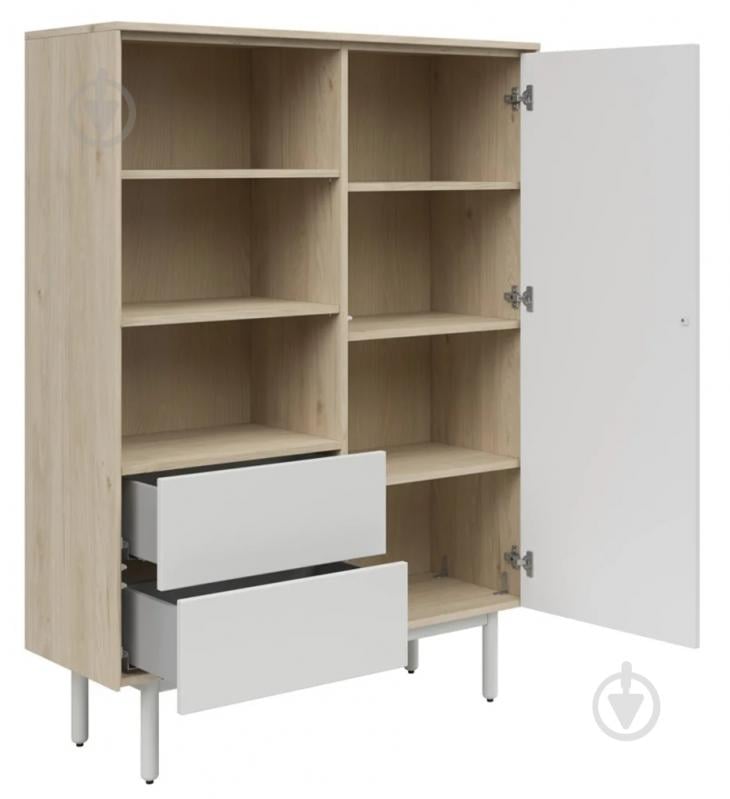 Стелаж BRW EMA 1д2ш 1470х1050х400 мм джексон горіх гікорі/світло-сірий (S593-SFK1D2S-ORJ/JSZ-FMIX70-KPL01) - фото 3 Стелаж BRW EMA 1д2ш 1470х1050х400 мм джексон горіх гікорі/світло-сірий (S593-SFK1D2S-ORJ/JSZ-FMIX70-KPL01) - фото 3