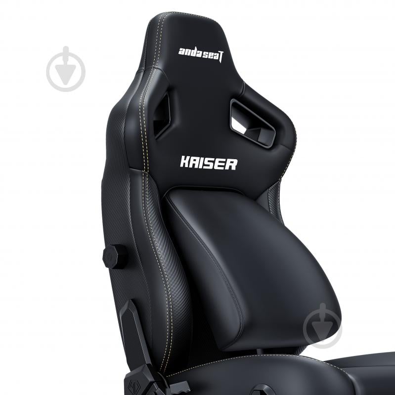 Кресло игровое Anda Seat Kaiser 4 Size XL Black Premium PV/C черный - фото 8