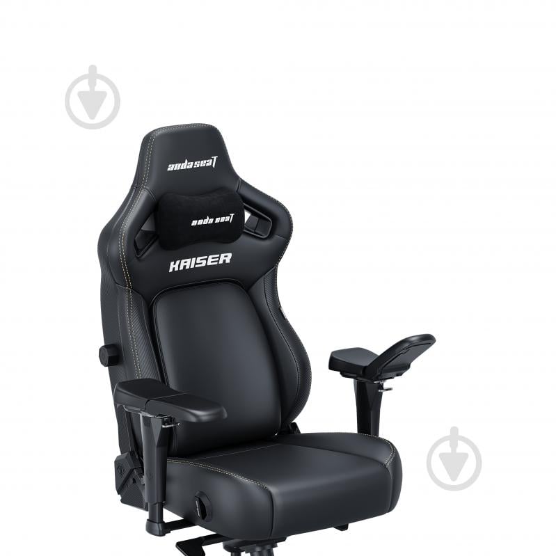 Кресло игровое Anda Seat Kaiser 4 Size XL Black Premium PV/C черный - фото 5