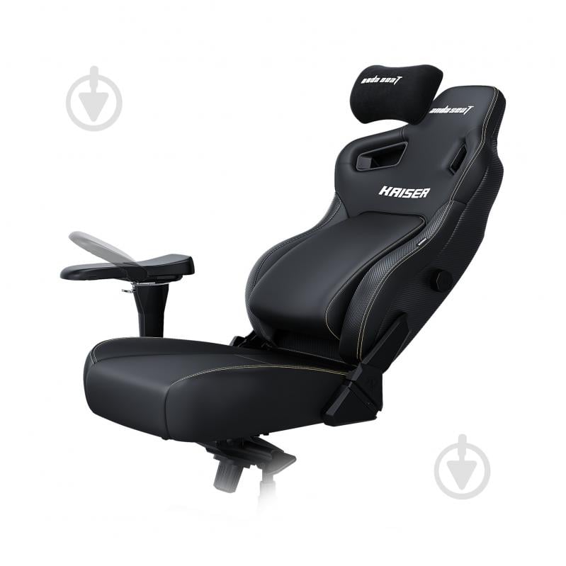 Кресло игровое Anda Seat Kaiser 4 Size XL Black Premium PV/C черный - фото 2