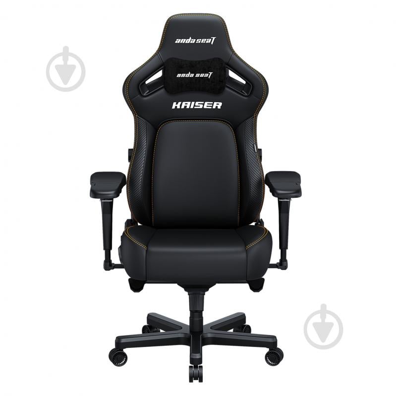 Кресло игровое Anda Seat Kaiser 4 Size XL Black Premium PV/C черный - фото 1