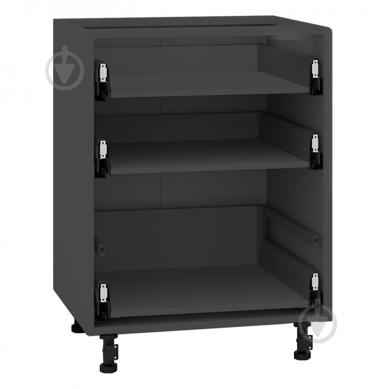 Тумба нижняя LuxeForm с 3 тандембоксами Hettich 600x820x507 мм графит - фото 1 Тумба нижняя LuxeForm с 3 тандембоксами Hettich 600x820x507 мм графит - фото 1