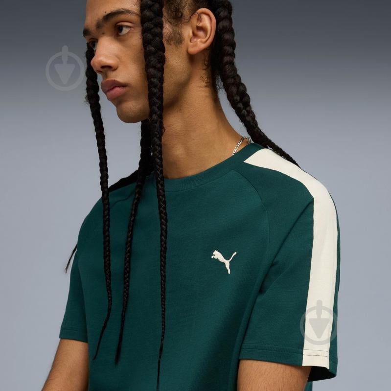 Футболка Puma T7 Tee 62959275 р.XL зеленый - фото 3 Футболка Puma T7 Tee 62959275 р.XL зеленый - фото 3