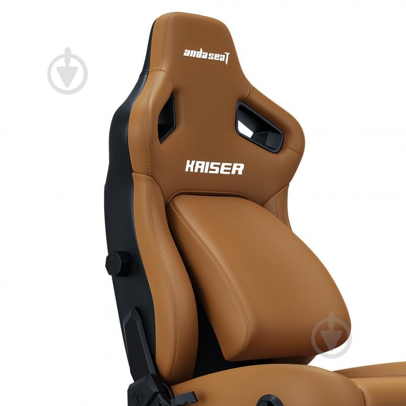 Кресло игровое Anda Seat Kaiser 4 Size XL Brown Premium PVC коричневый - фото 5