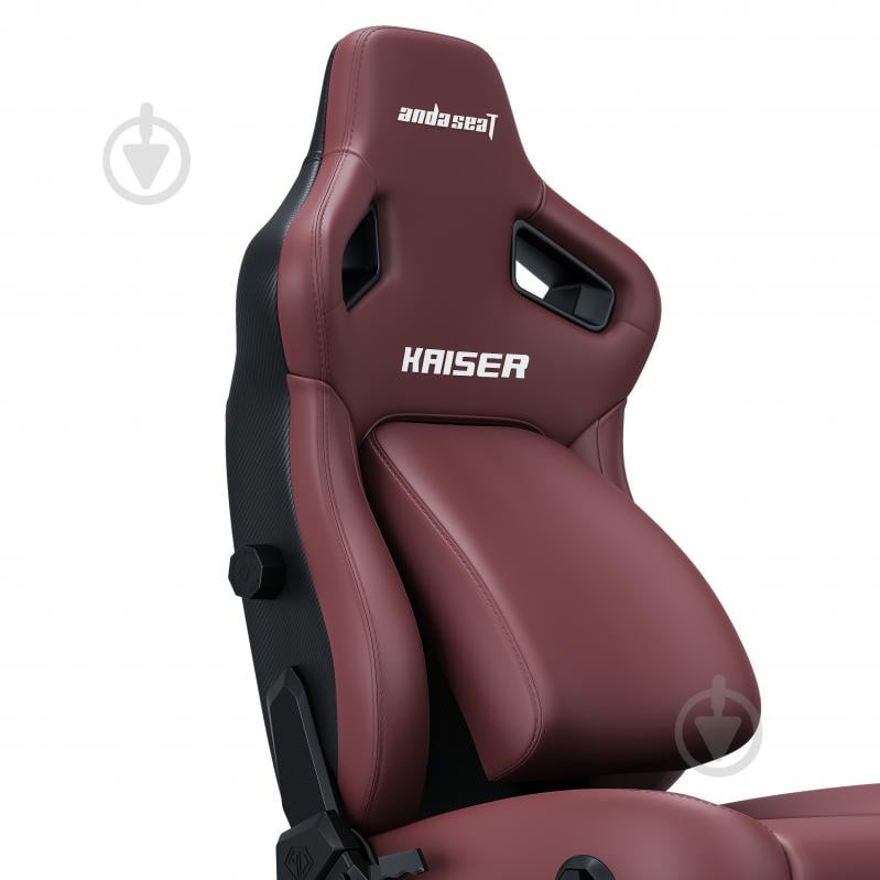 Кресло игровое Anda Seat Kaiser 4 Size XL Maroon Premium PVC темная вишня - фото 5