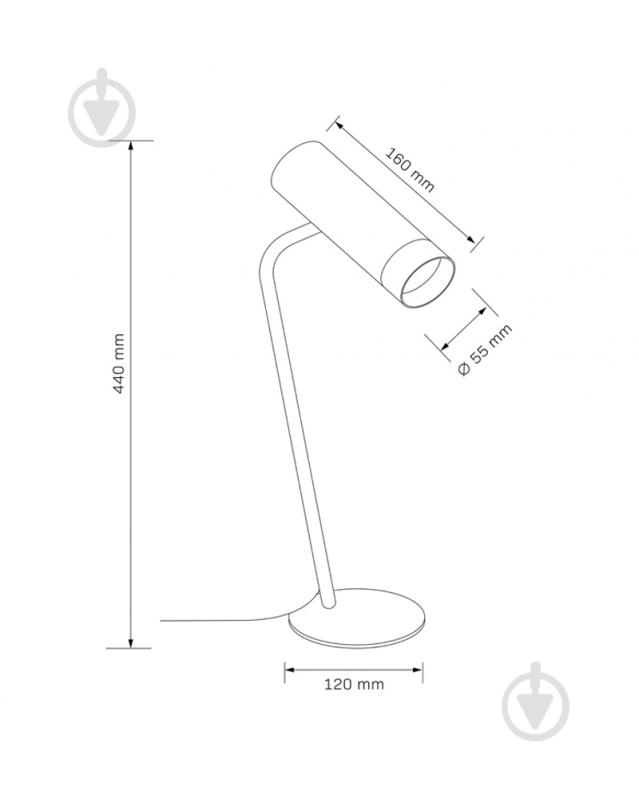 Настольная лампа Goldlux Fado 1x10 Вт GU10 черный 326034 - фото 4