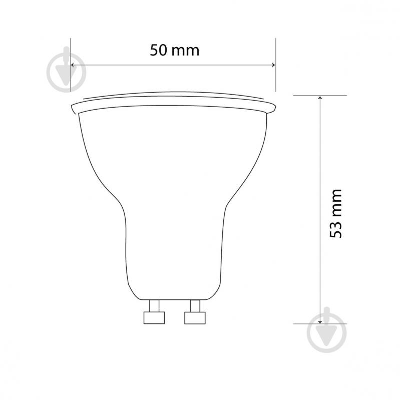 Лампа світлодіодна LED CONCEPT E GU10 8 Вт матова GU10 220 В 4500 К - фото 2