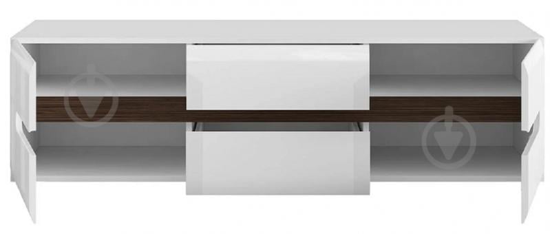 Тумба під ТВ BRW AZTECA TRIO 2д2ш 1500x430x470 мм білий глянець(S504-RTV2D2S/4/15-BI/BIP) - фото 4 Тумба під ТВ BRW AZTECA TRIO 2д2ш 1500x430x470 мм білий глянець(S504-RTV2D2S/4/15-BI/BIP) - фото 4