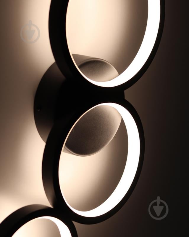 Світильник настінний Goldlux Flamenco LED-модуль чорний 331038 - фото 6