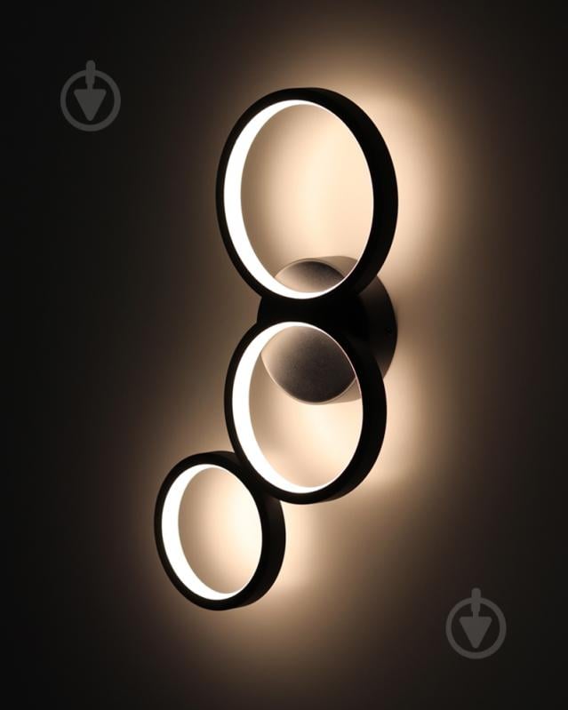 Світильник настінний Goldlux Flamenco LED-модуль чорний 331038 - фото 5