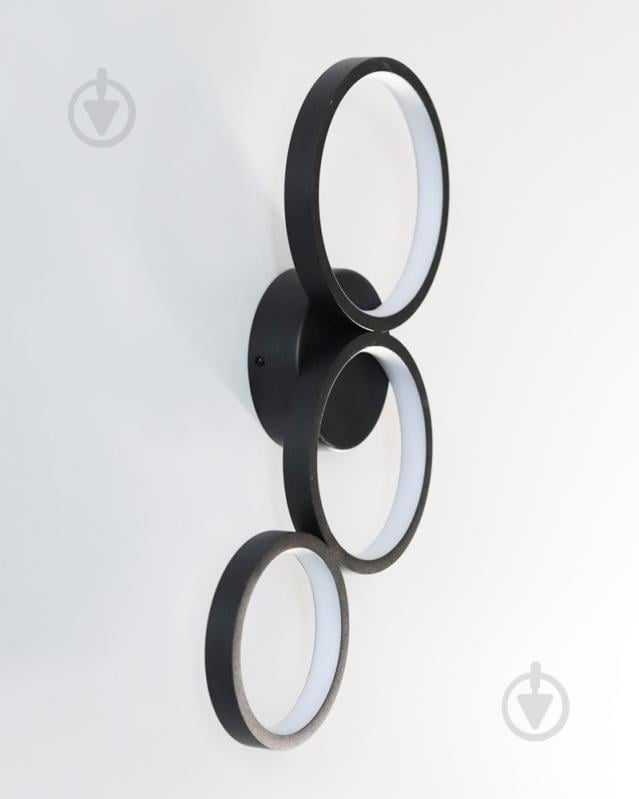 Світильник настінний Goldlux Flamenco LED-модуль чорний 331038 - фото 3