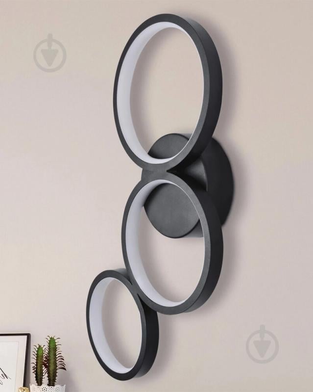 Світильник настінний Goldlux Flamenco LED-модуль чорний 331038 - фото 7