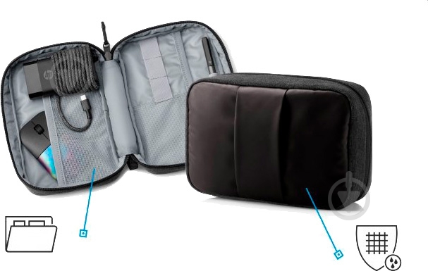 Сумка-органайзер HP Lightweight Pouch black (1G6D4AA) - фото 4 Сумка-органайзер HP Lightweight Pouch black (1G6D4AA) - фото 4
