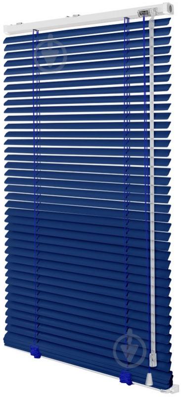 Жалюзі Rollotex алюмінієві горизонтальні з фіксацією 35х150 см сині глянцеві - фото 1