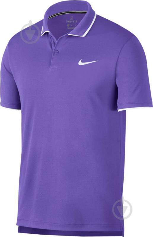 Поло Nike M NKCT DRY POLO TEAM 939137-550 р.2XL фиолетовый - фото 1