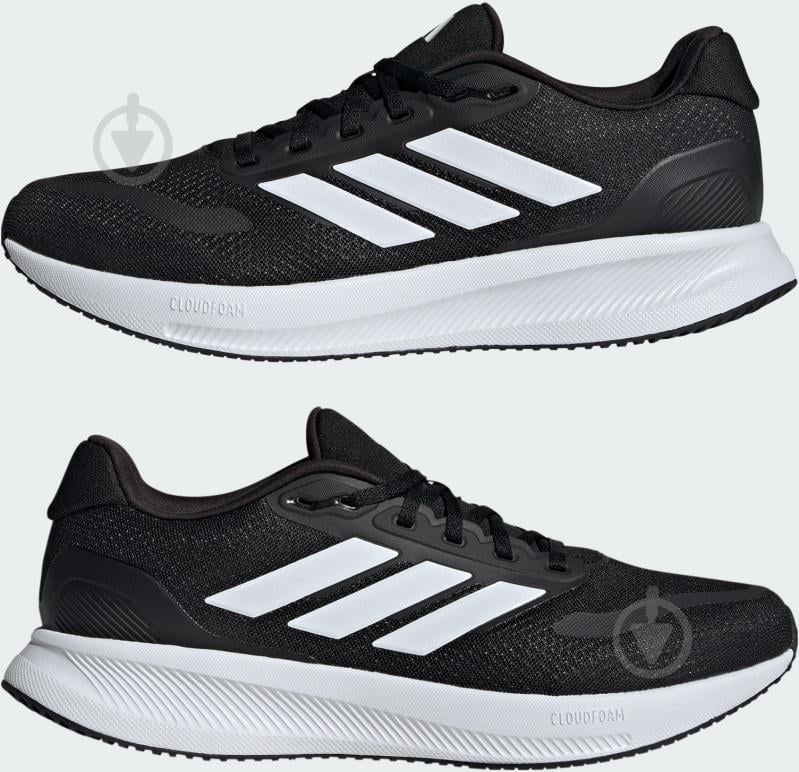 Кросівки чоловічі Adidas Runfalcon 5 Wide IE0552 р.42 чорні - фото 9