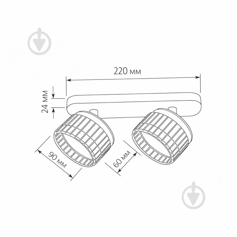 Спот LIGHT SET SP OSOKA 2x12 Вт GX53 черный - фото 4